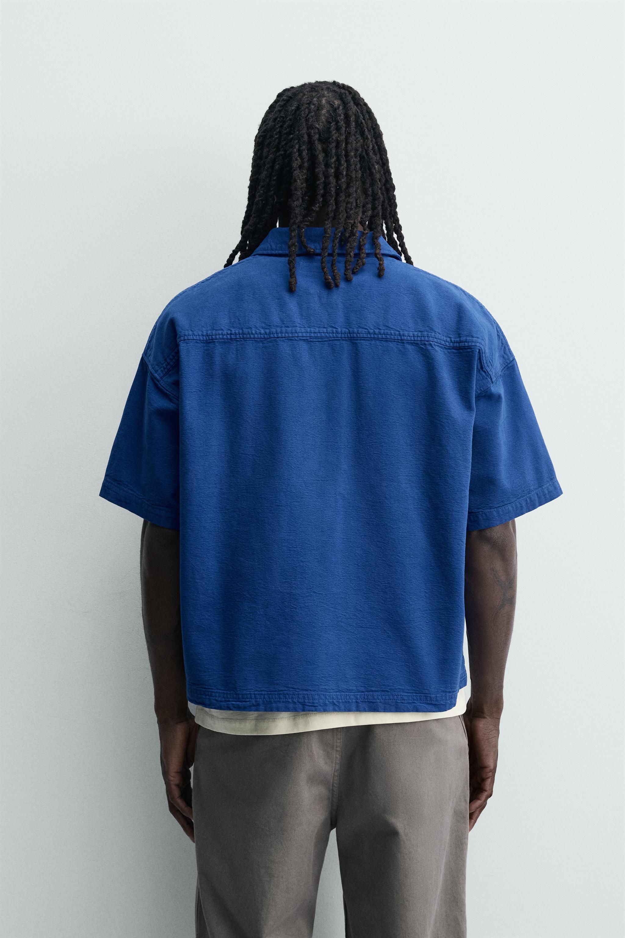 WASHED STRIPED BOXY FIT POLO